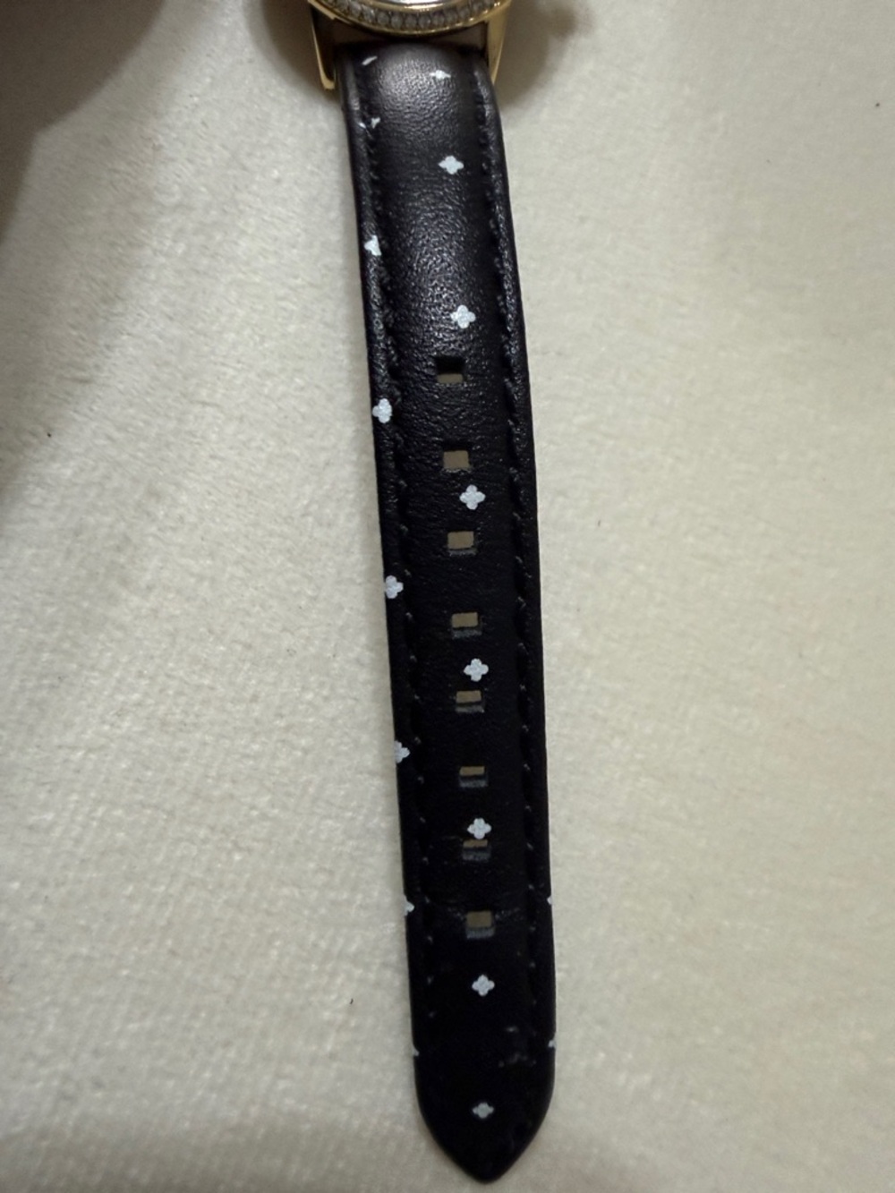 Armani Exchange Black Dial Gold-Tone Crystal Bezel Watch - Picture 6 of 8